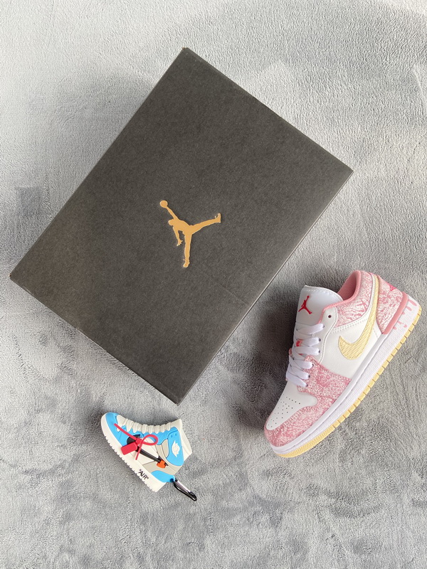 Air Jordan 1 Low SE GS Paint Drip  CW7104-601