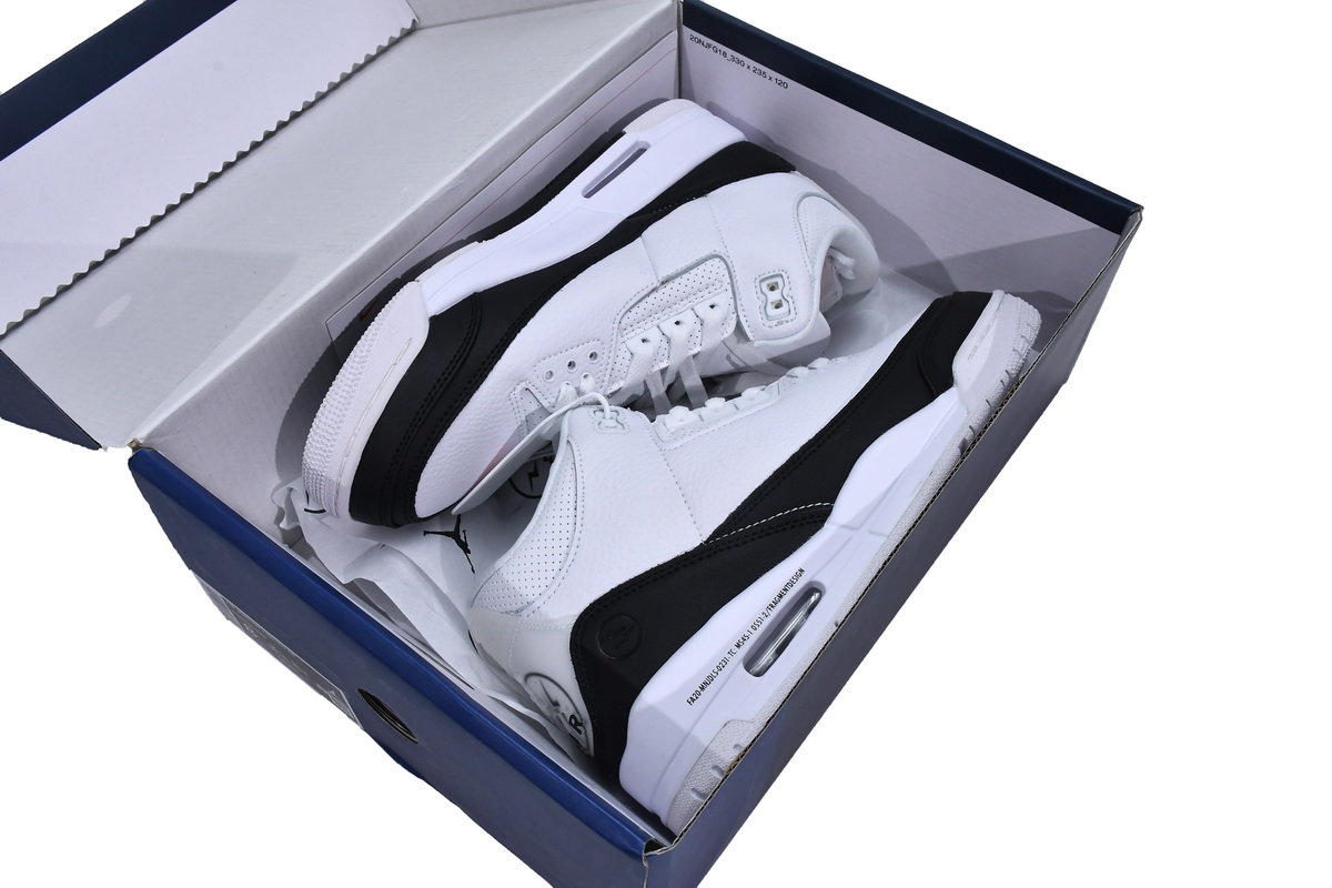 Fragment Design x Air Jordan 3 Black White   DA3595-100