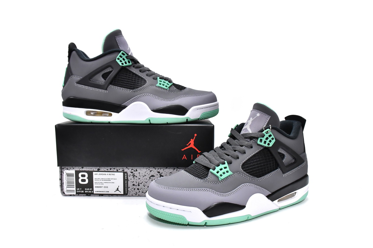 Air Jordan 4 Retro Green Glow  308497-033