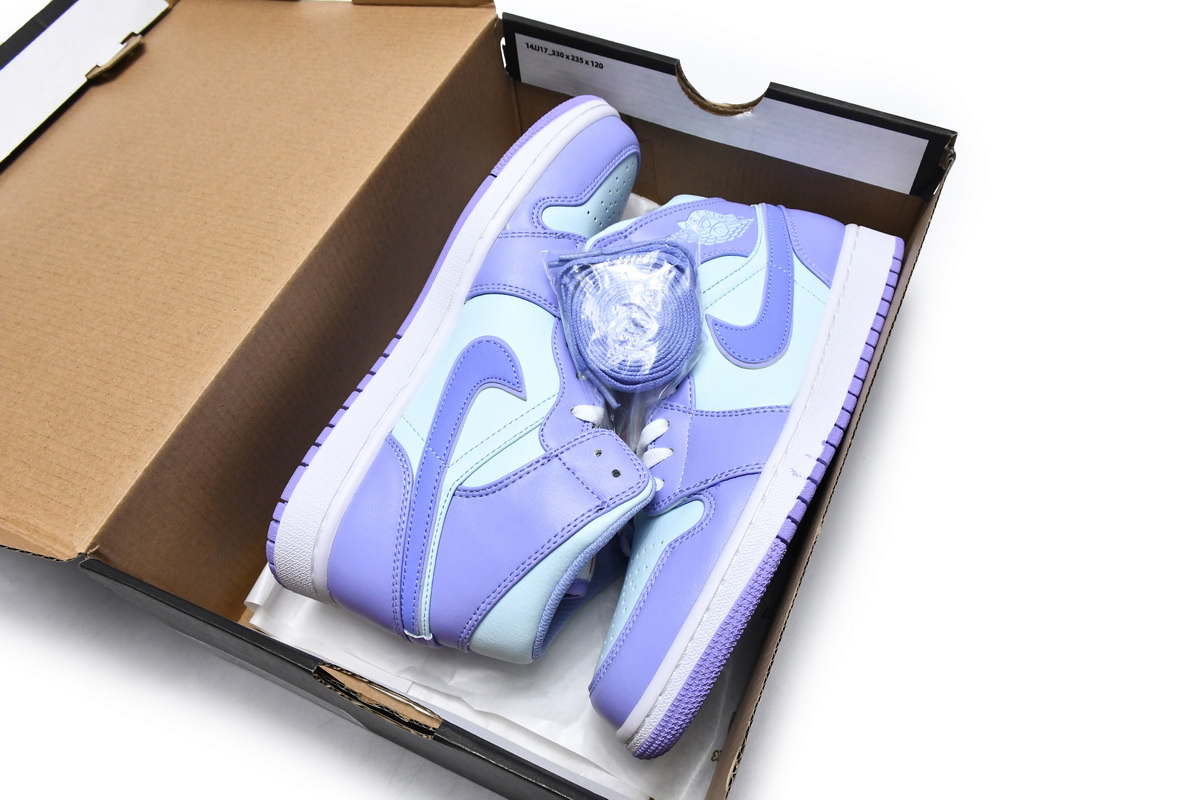 Air Jordan 1 Mid Purple Pulse 554724-500