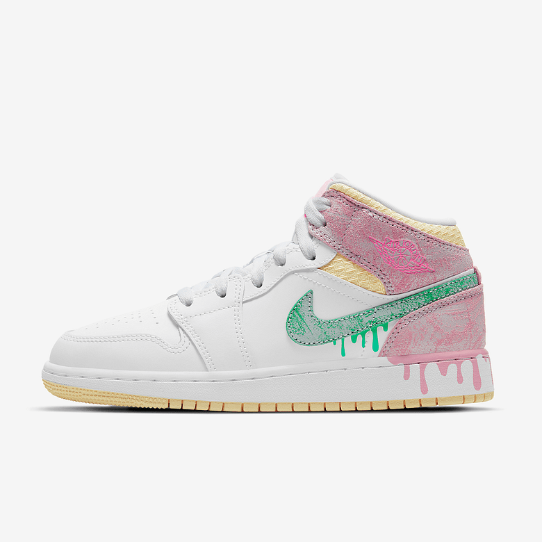 Air Jordan 1 Mid SE GS Ice Cream DD1666-100