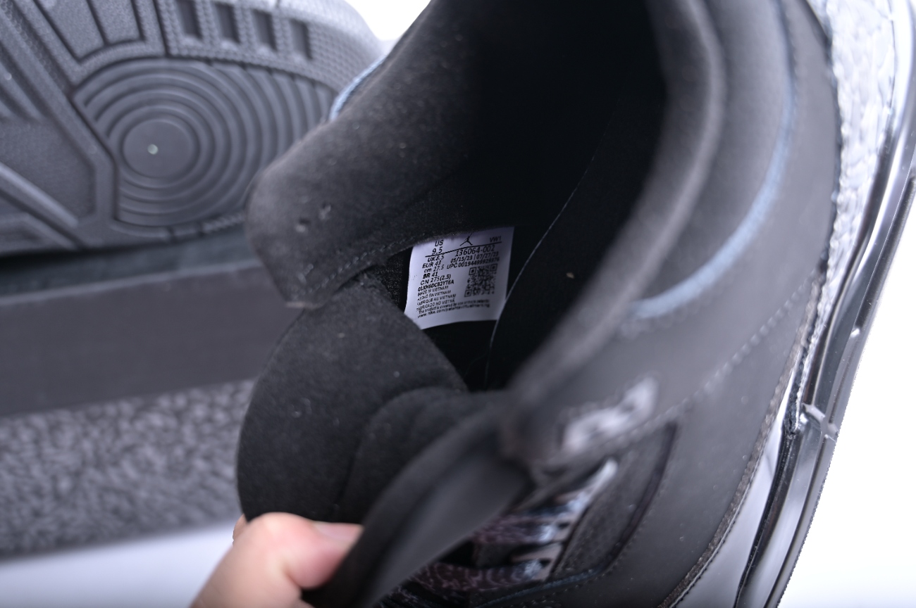 Jordan 3 RetroBlack Cat (2025)  CT8532-001