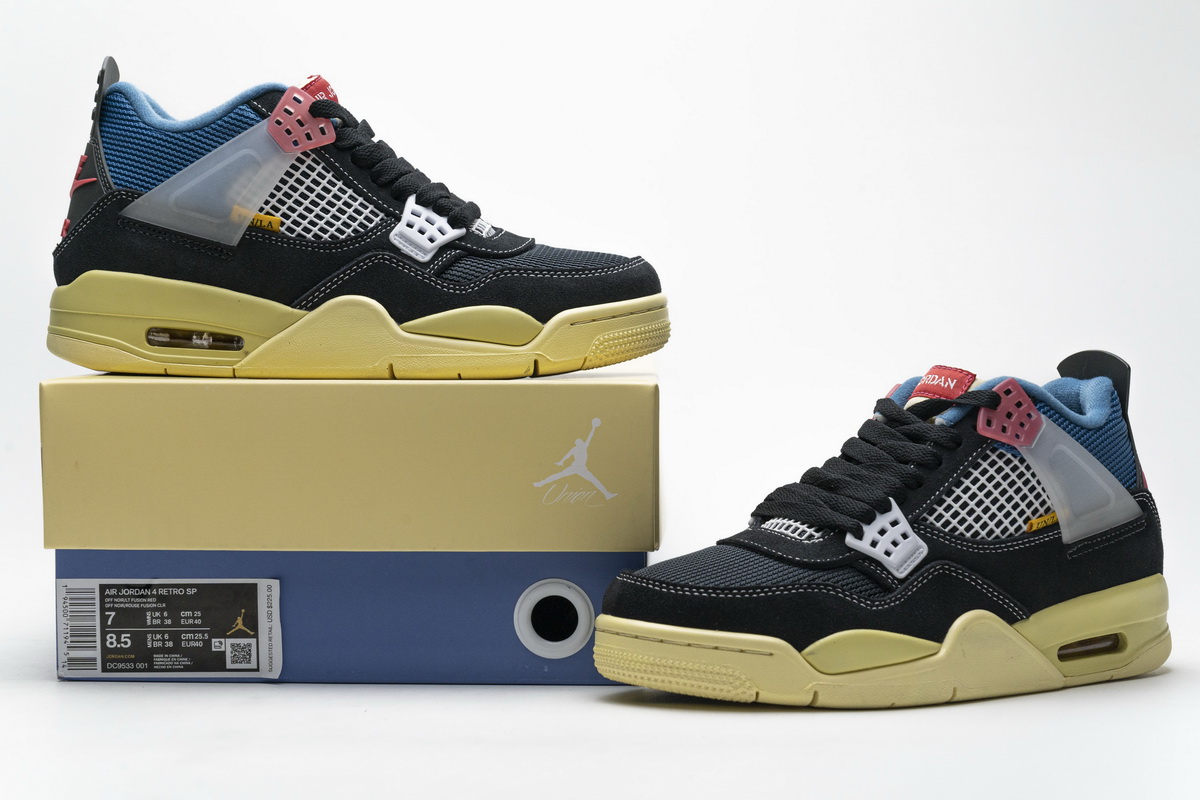 Union LA x Air Jordan 4 Retro SP Off Noir Black DC9533-001