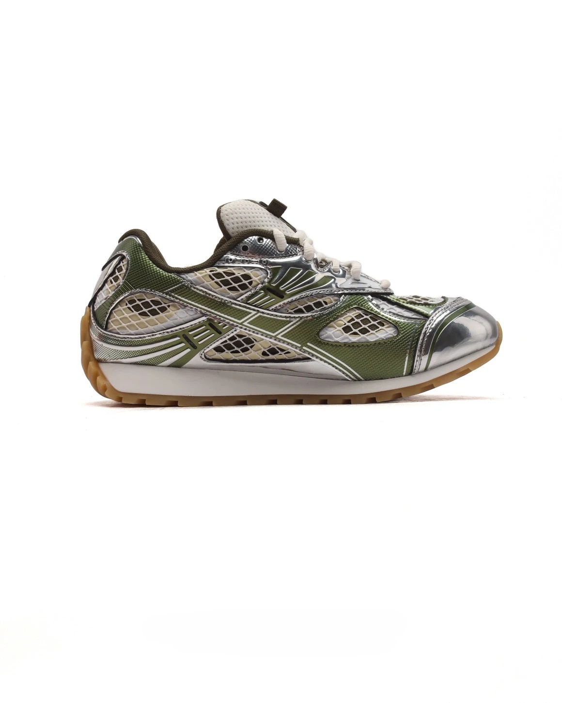 Bottega Veneta Orbit Lace-up Low Sneakers Mud 741357V2X402848