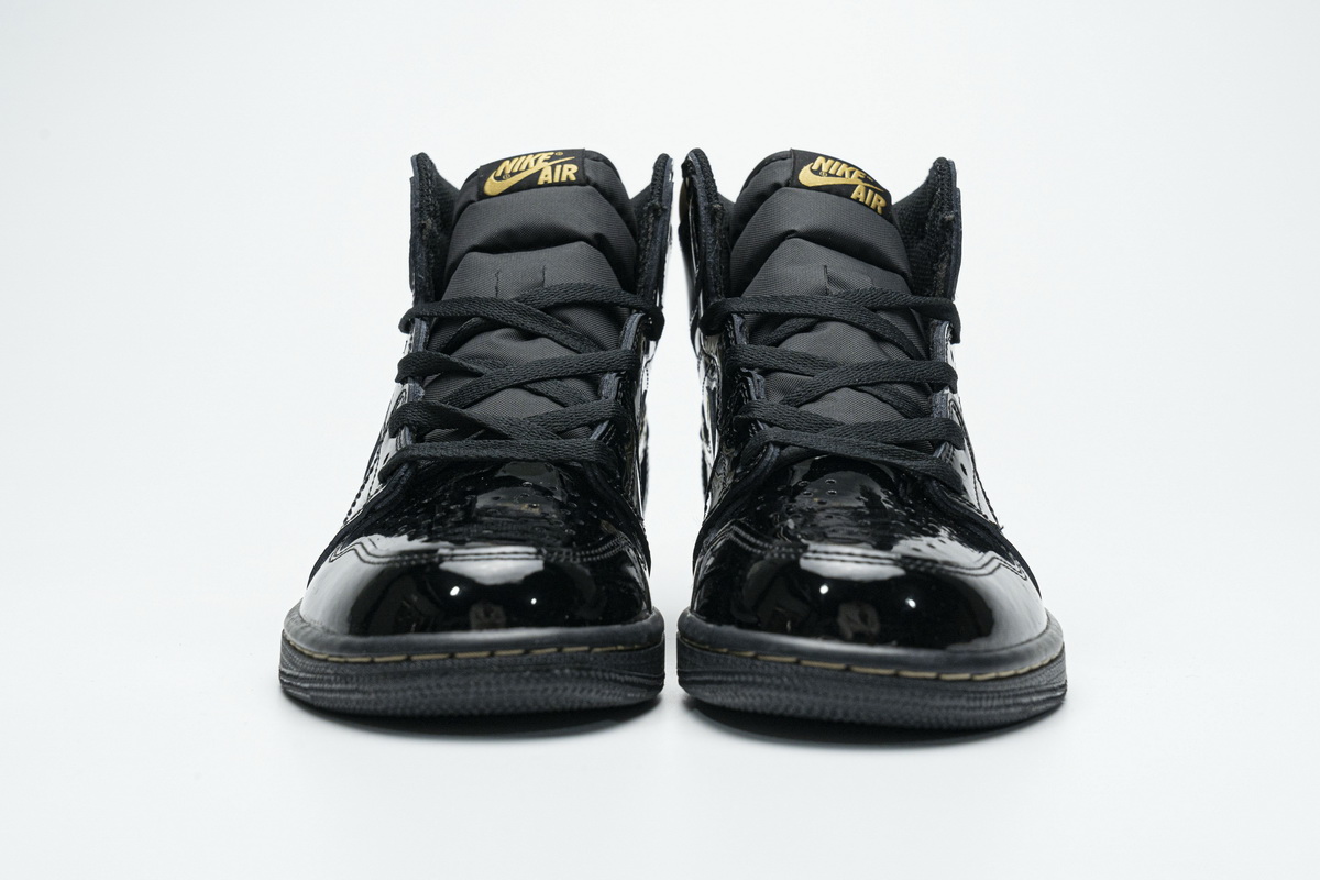 Air Jordan 1 High OG Patent Black Metallic Gold  555088-032