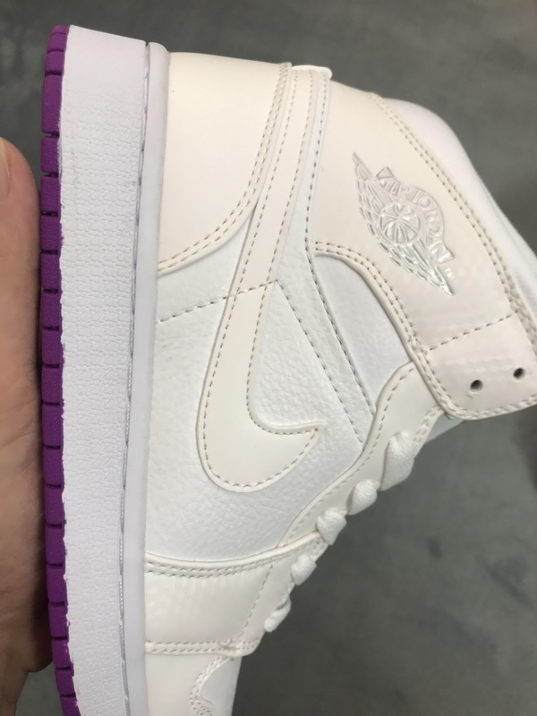 Air Jordan 1 Low Grey Fog Deadly Pink 555112-iD