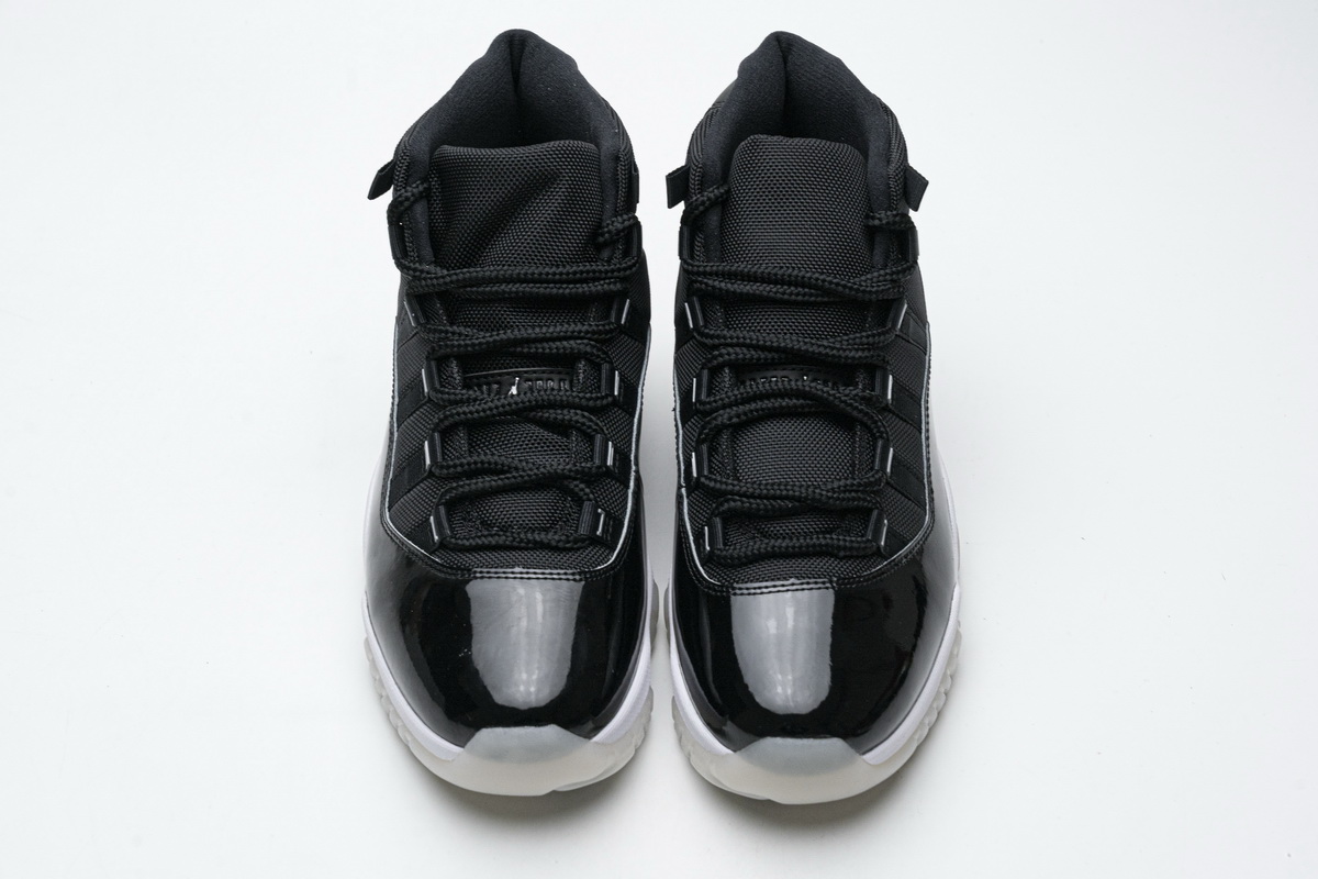 Air Jordan 11 25th Anniversary Black Silver Eyelets CT8012-011