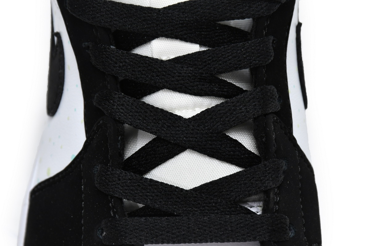 Air Jordan 1 Mid GS White Black Teal Tint BQ6931-103