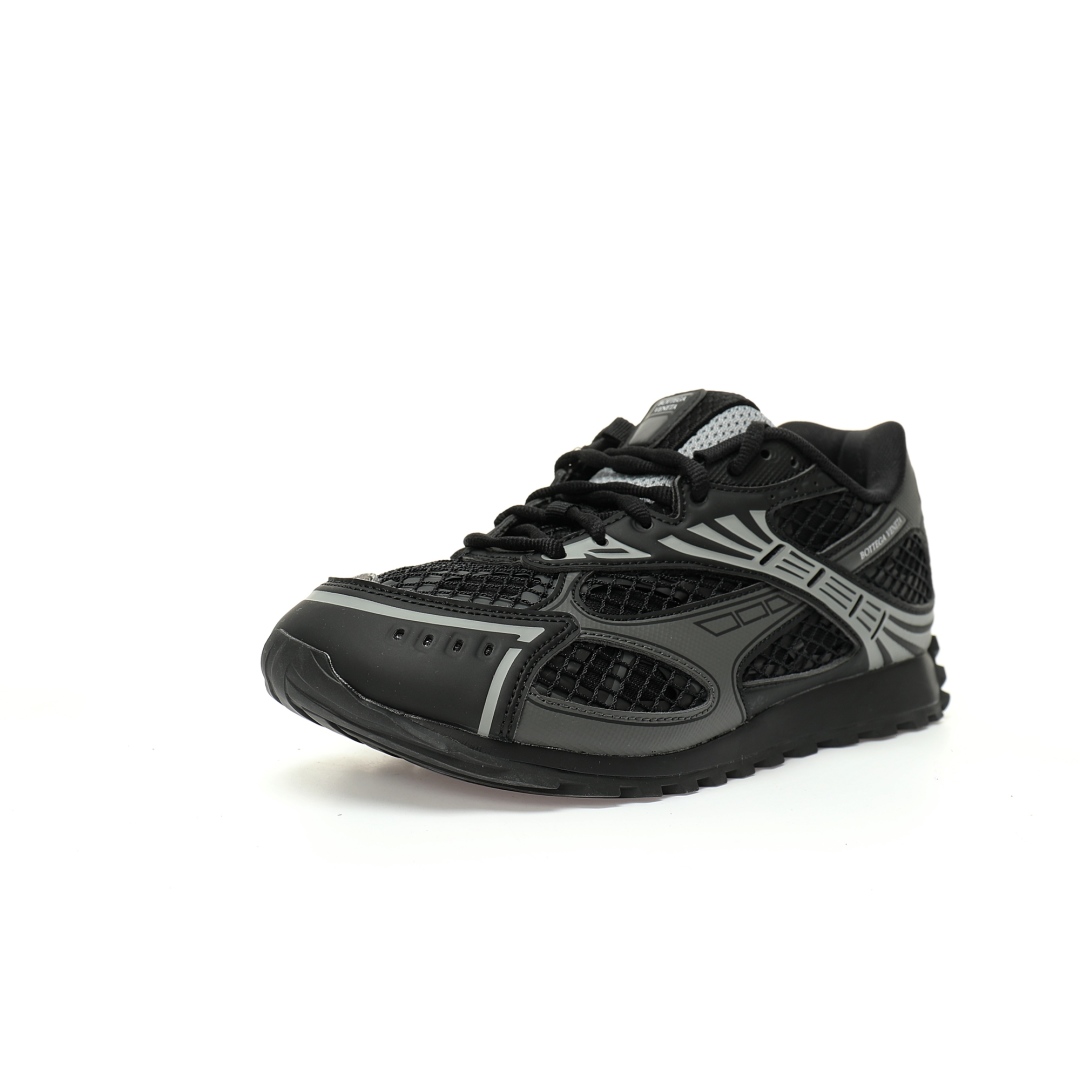 Bottega Veneta Orbit Lace-up Low Sneakers Black 741357v2x401000