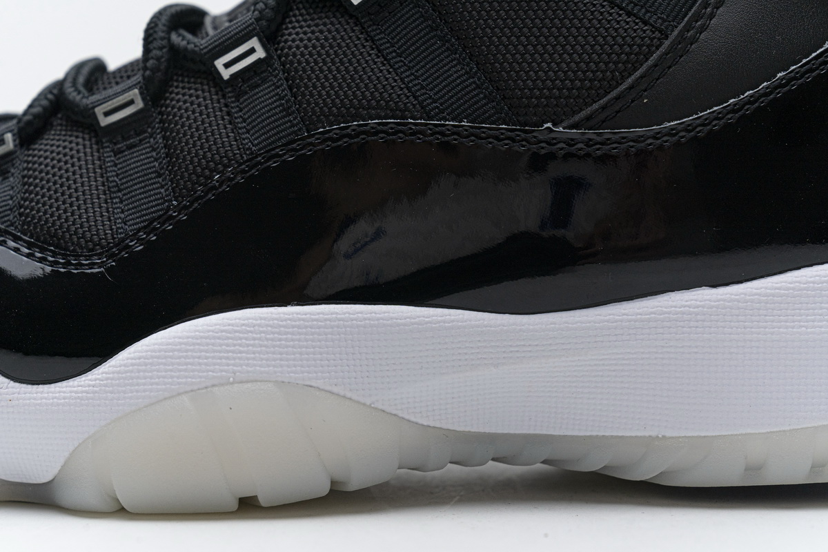 Air Jordan 11 25th Anniversary Black Silver Eyelets CT8012-011