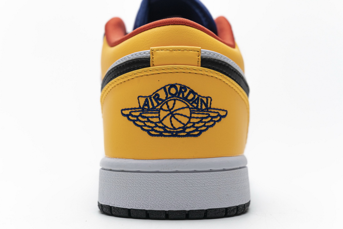 Air Jordan 1 Low Blue Yellow Orange  553558-123