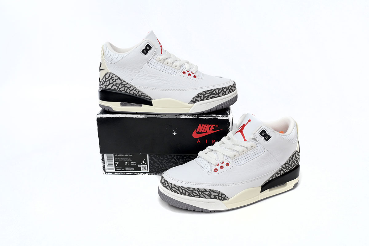 Air Jordan 3 “White Cement Reimagined”  DN3707-100