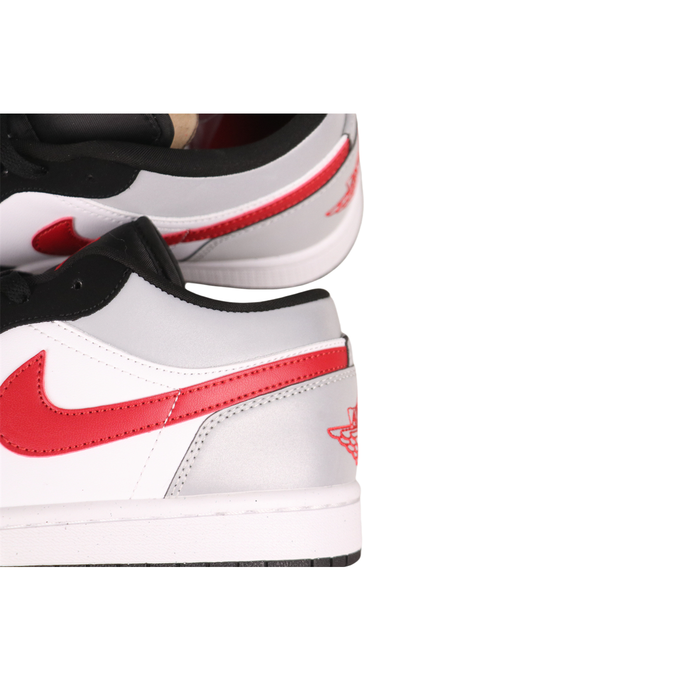 Air Jordan 1 Low White Black Gray Red HF3148-106: A Stylish Sneaker Overview