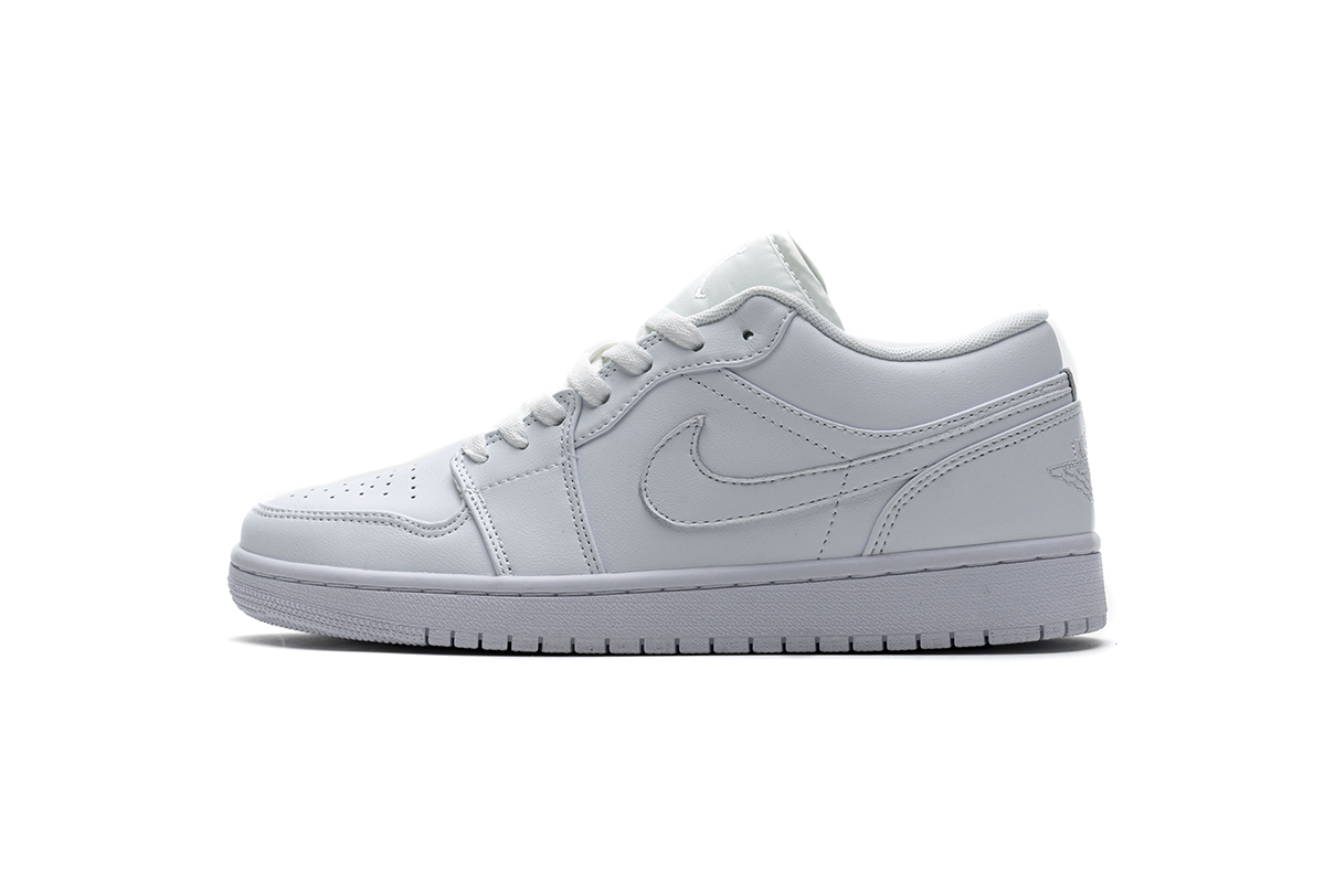 Air Jordan 1 Low White Pure Platnium 553558 111