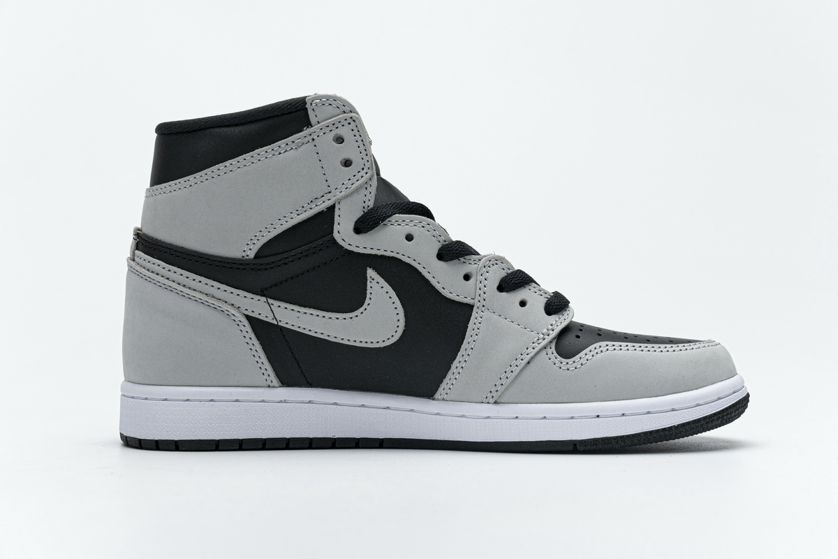 H12 Air Jordan 1 Shadow 2.0 Black Light Smoke Grey 555088-035