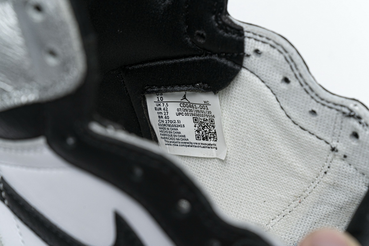PK GOD   Air Jordan 1 High Silver Toe CD0461-001