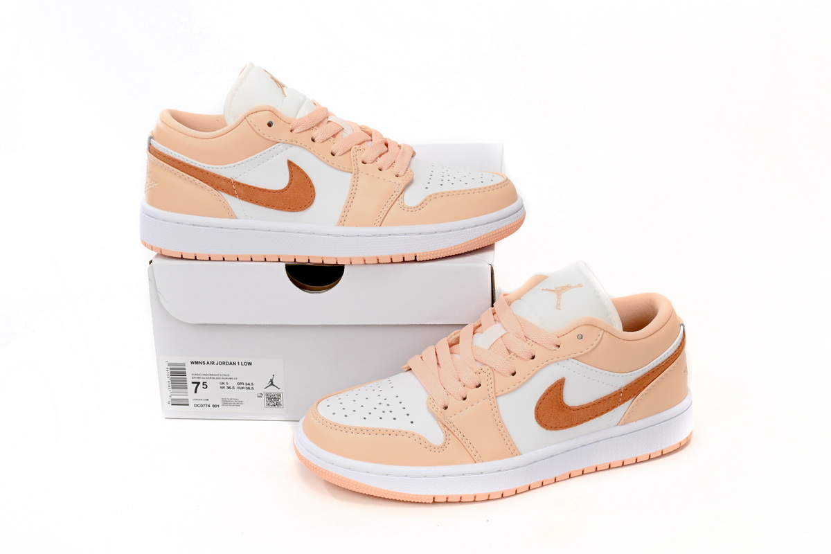 Travis Scott x Air Jordan 1 Low Pink Orange DC0774-801
