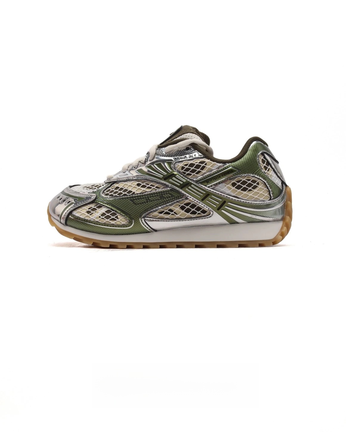 Bottega Veneta Orbit Lace-up Low Sneakers Mud 741357V2X402848