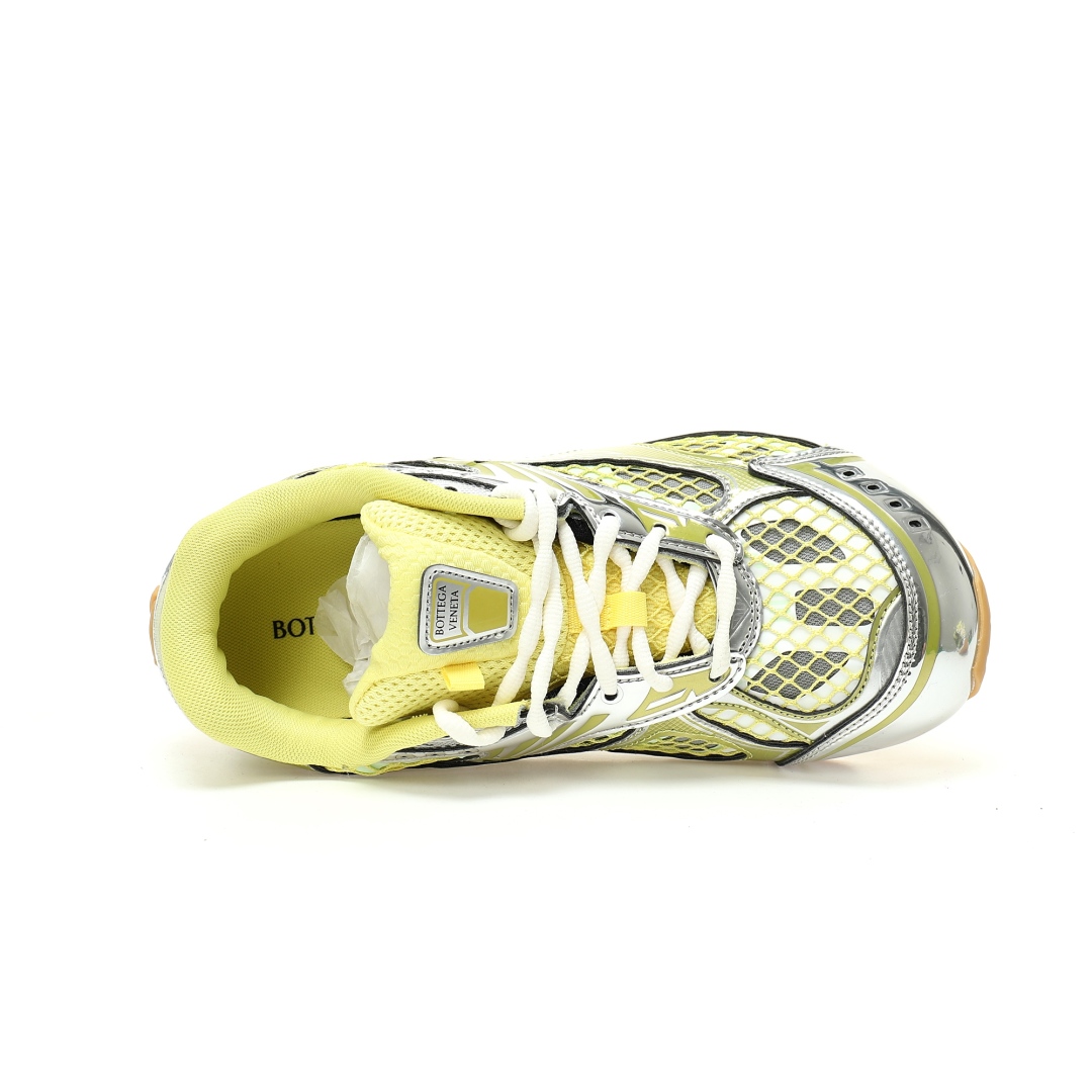 Bottega Veneta Orbit Lace-up Low Sneakers Jelly Yellow 741357v2x407421