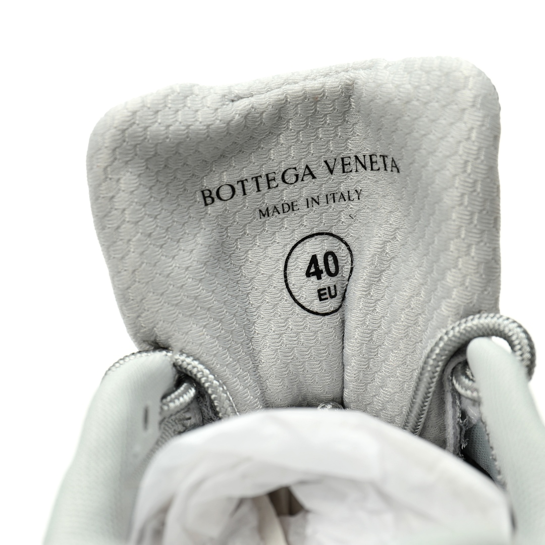 Bottega Veneta Orbit Lace-up Low Sneakers Silver 741357v4v511414