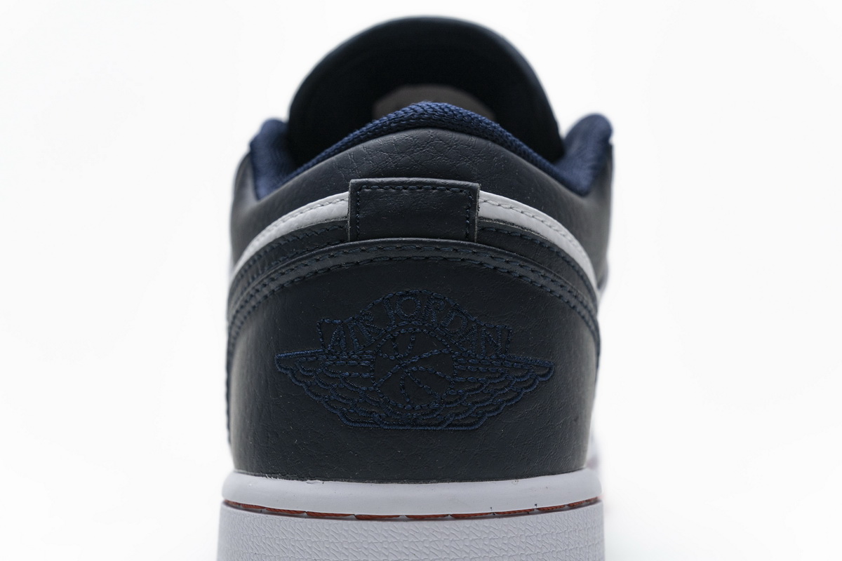 Air Jordan 1 Low Obsidian Ember Glow  553558-481