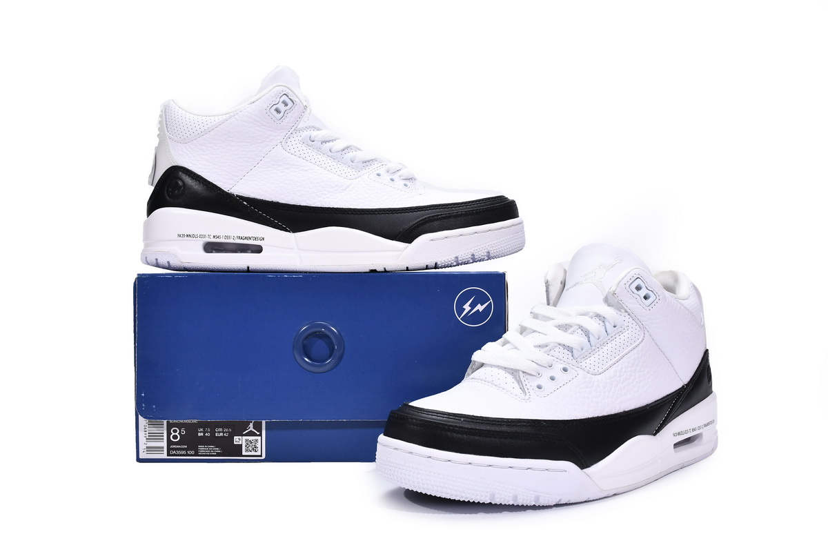 Fragment Design x Air Jordan 3 Black White DA3595-100