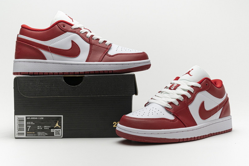 Air Jordan 1 Low Sport Red  553558-611