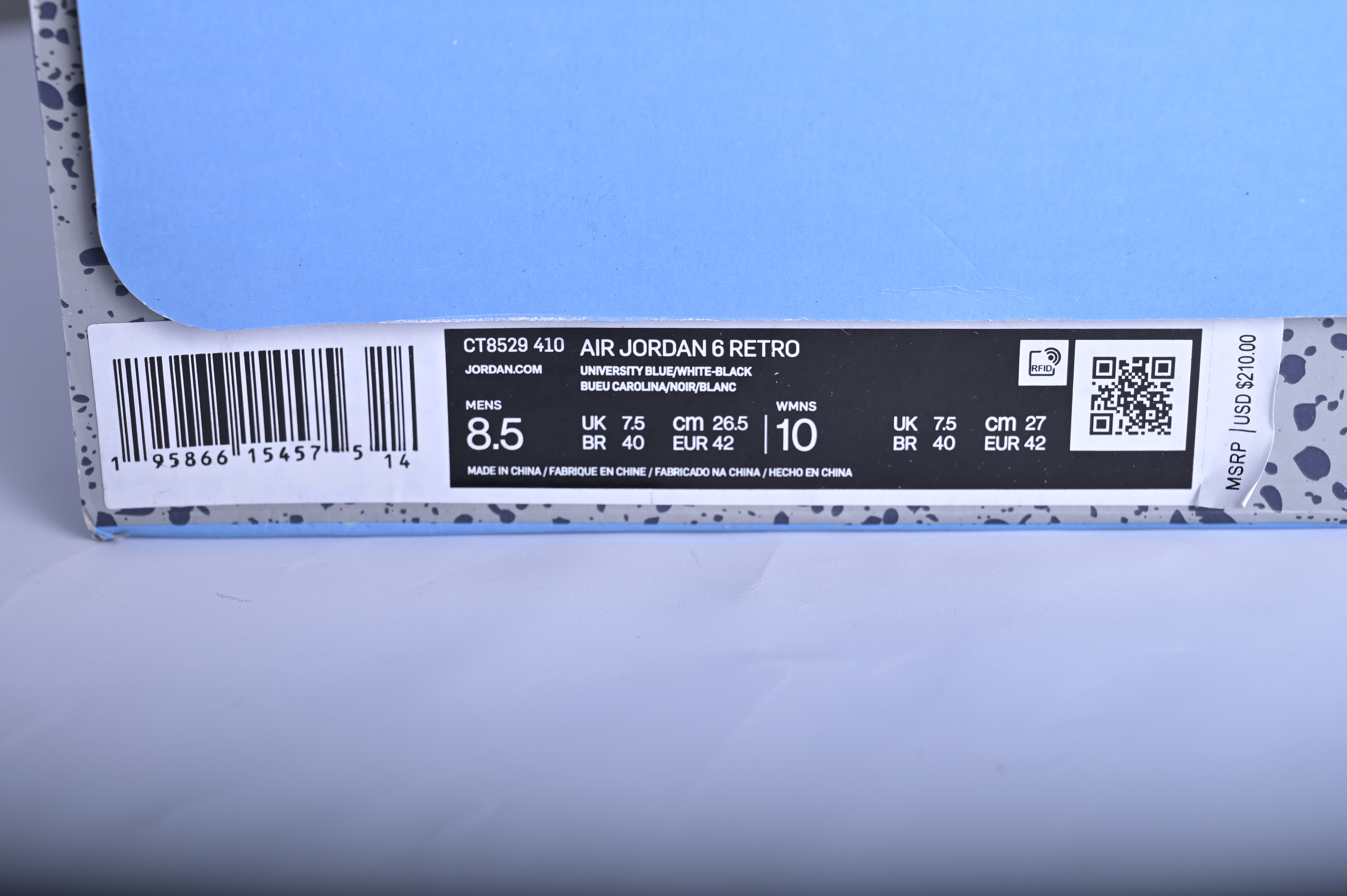Air Jordan 6 UNC CT8529-410
