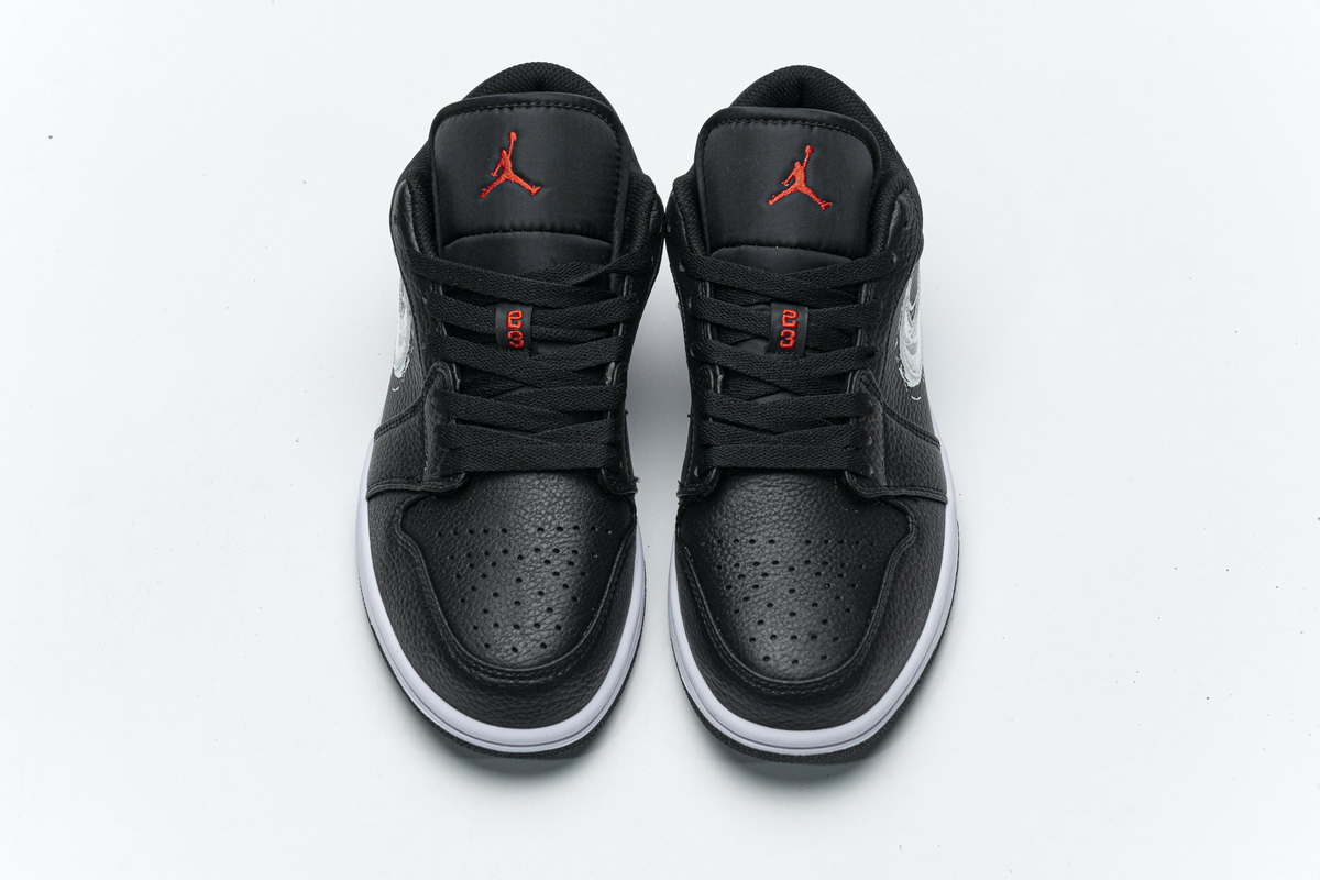 Air Jordan 1 Low Brushstroke Swoosh   DA4659-001
