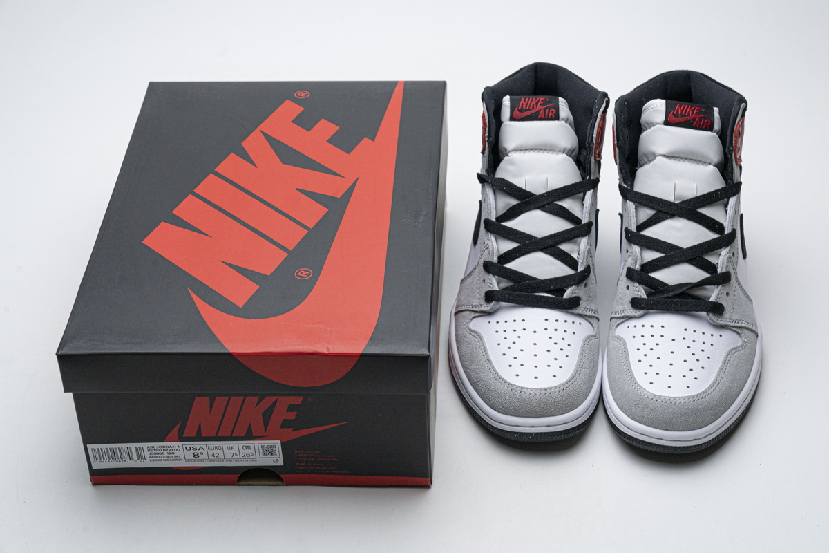 Air Jordan 1 High Smoke Grey Red  555088-126