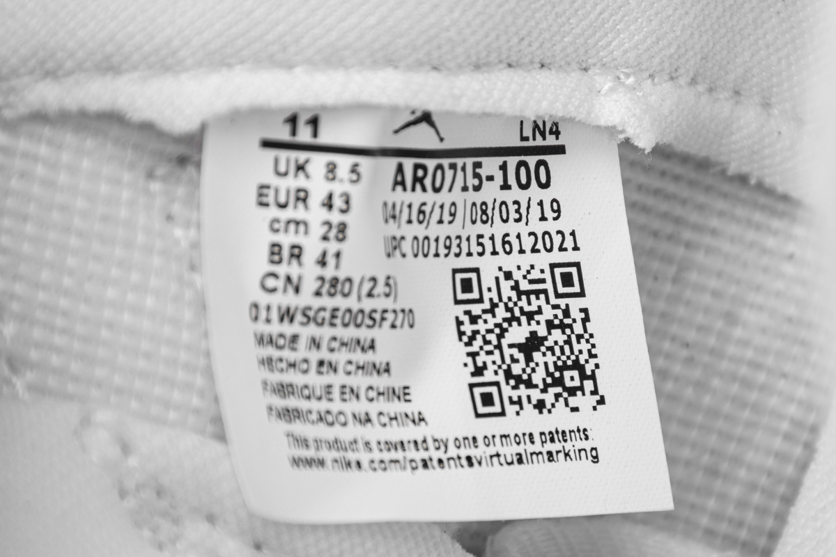 WMNS Air Jordan 11 Retro White Metallic Silver AR0715-100