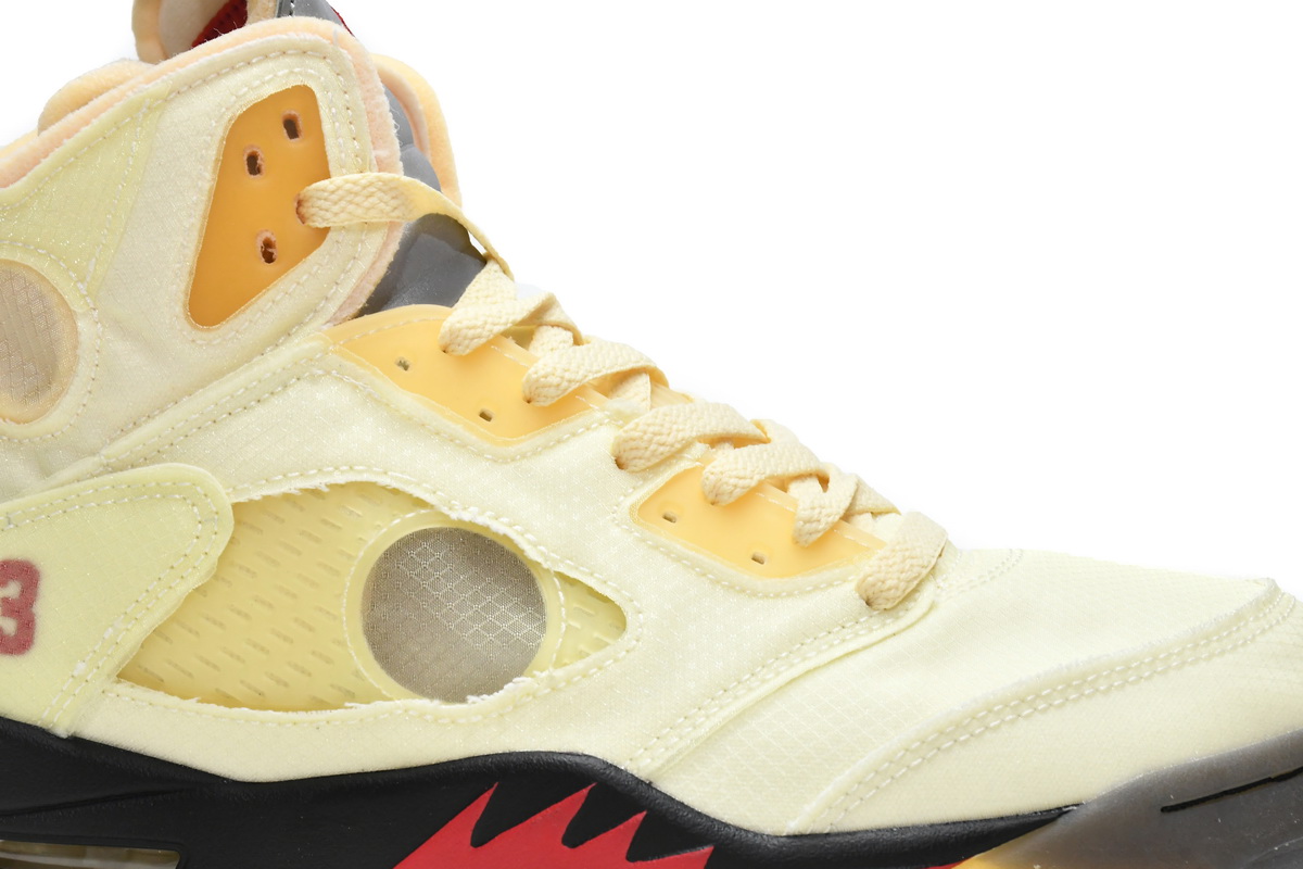 OFF White x Air Jordan 5 Retro SP Sail  DH8565-100