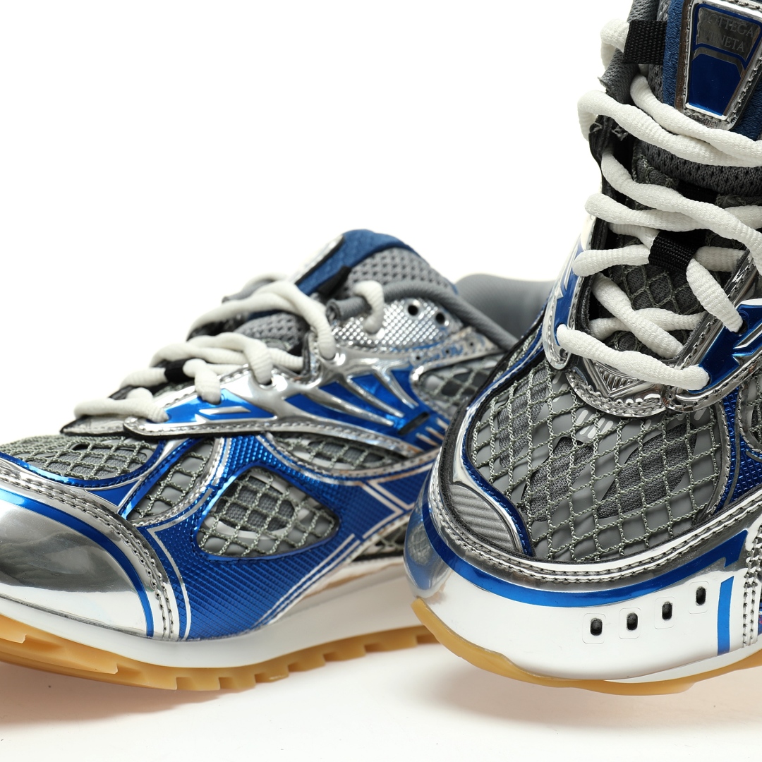 Bottega Veneta Orbit Lace-up Low Sneakers Blue 741357v2x401375