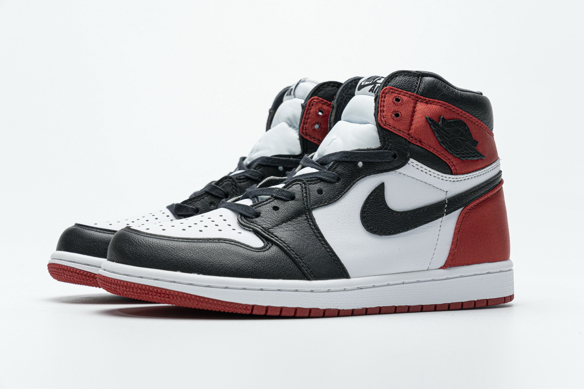 PK GOD  Air Jordan 1 Retro High Satin 'Black Toe'   CD0461-016