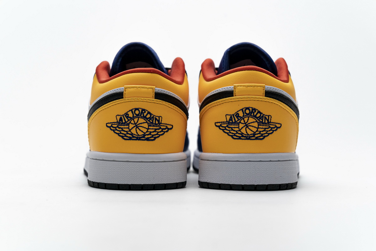 Air Jordan 1 Low Blue Yellow Orange  553558-123