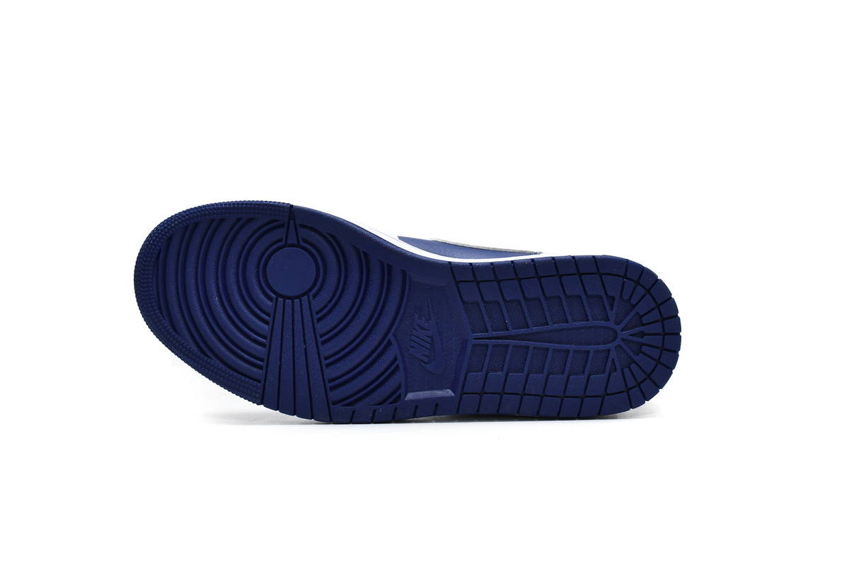 Air Jordan 1 Mid White Deep Royal Blue 554724-131