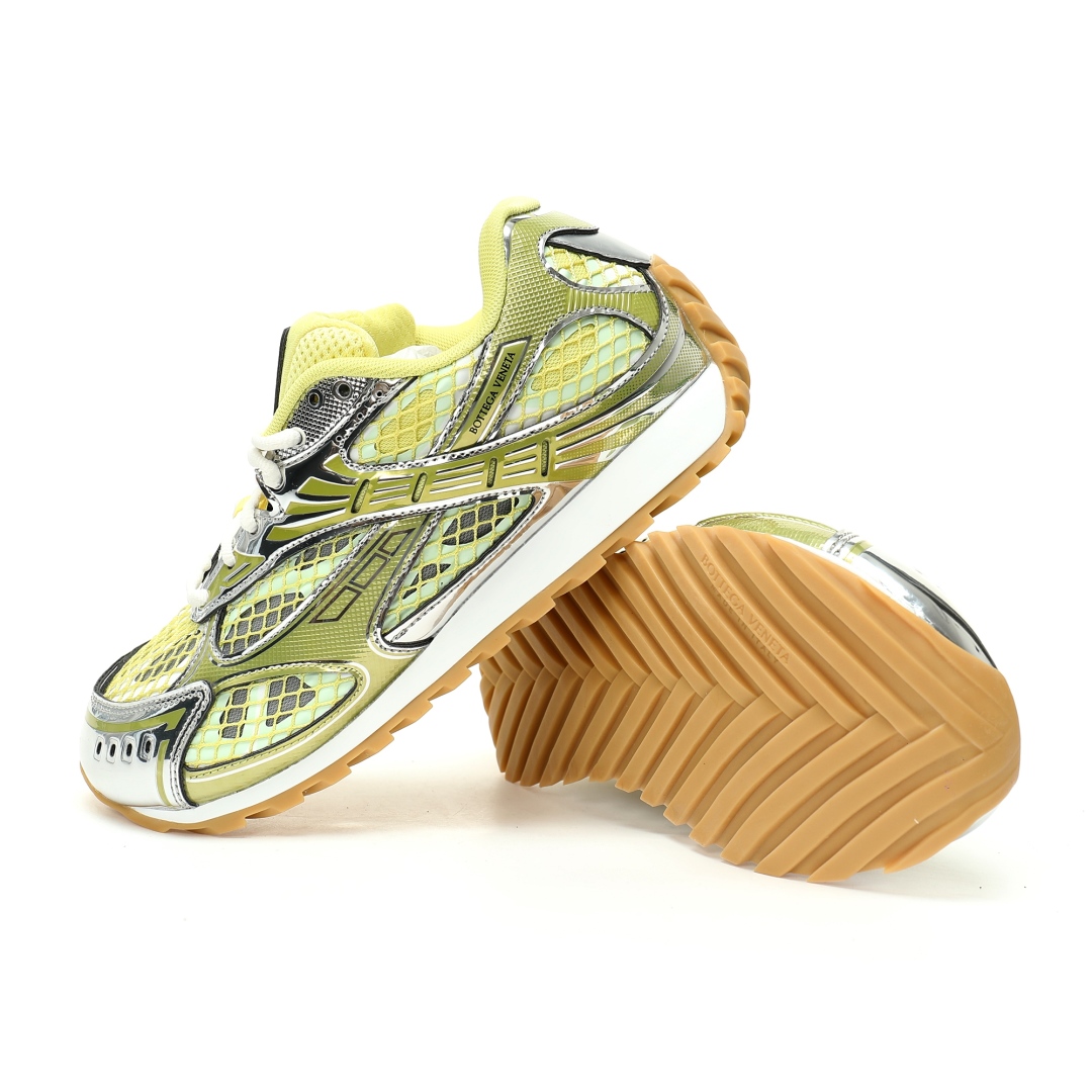 Bottega Veneta Orbit Lace-up Low Sneakers Jelly Yellow 741357v2x407421