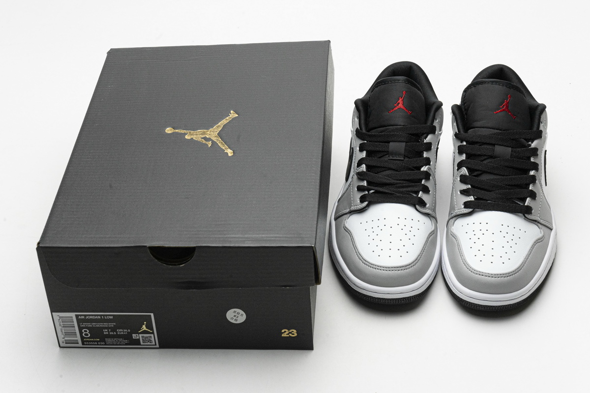 Air Jordan 1 Low Light Smoke Grey  553558-030