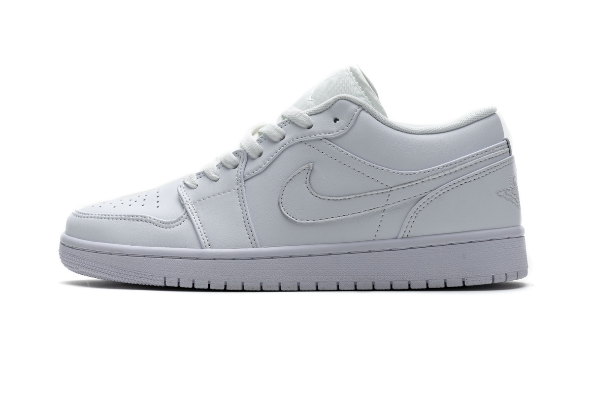 Air Jordan 1 Low White Pure Platnium 553558 111