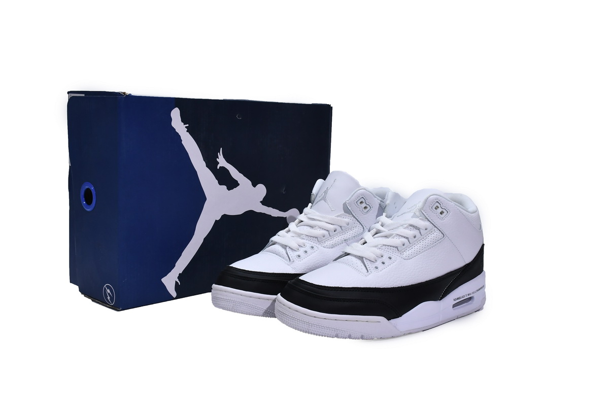 Fragment Design x Air Jordan 3 Black White   DA3595-100