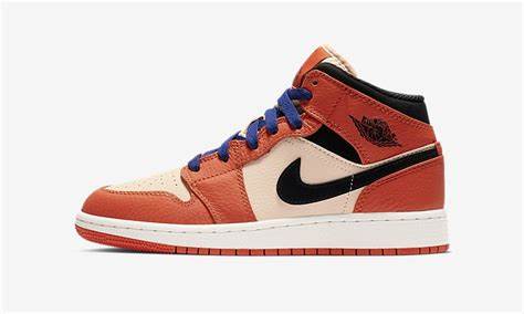 Air Jordan 1 Mid Team Orange BQ6931-800