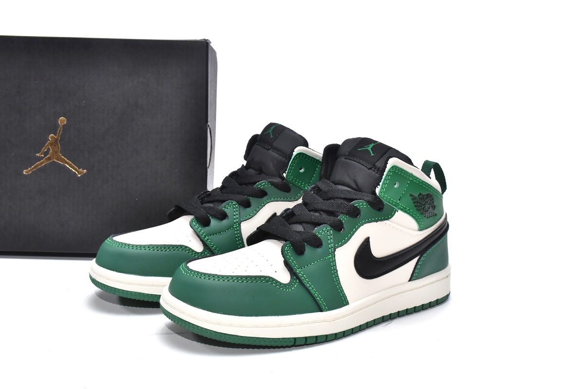 KID shoes Air Jordan 1 Mid PS Pine Green  BQ6932-301