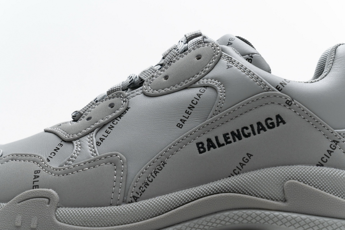 Ba***ci*ga Triple S Grey Black  536737 W2FA1 1210