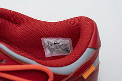 OFF White X Nike Dunk Low University Red  CT0856-600