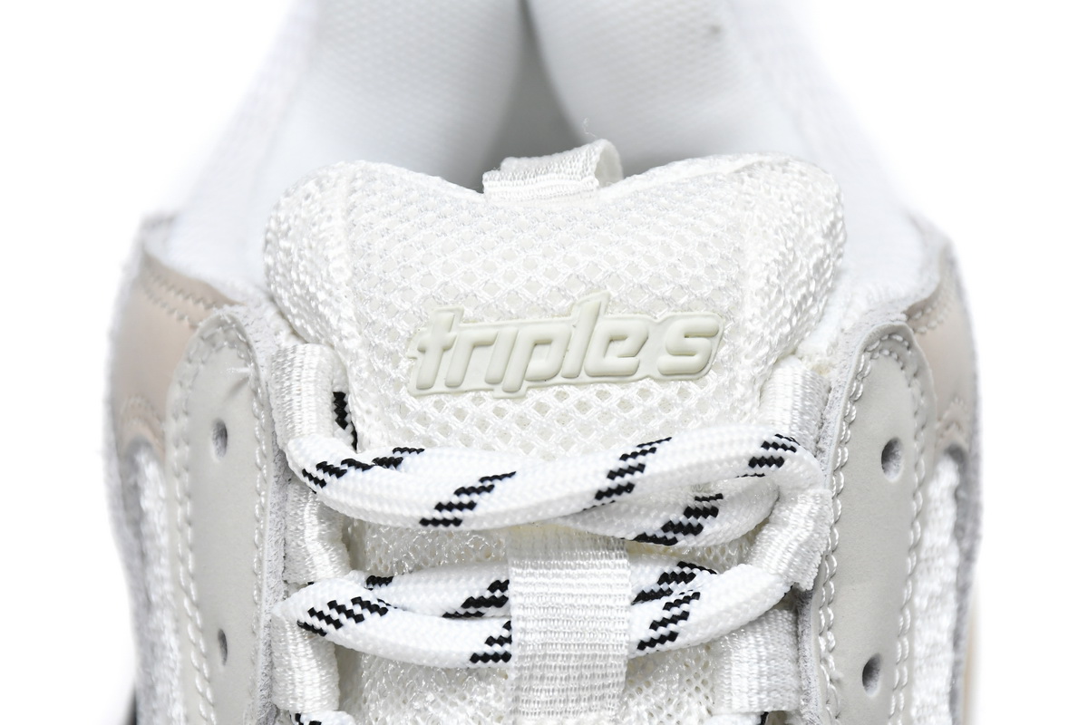 Ba***ci*ga Triple S White Dark Grey Red   524037 W09E1 9000
