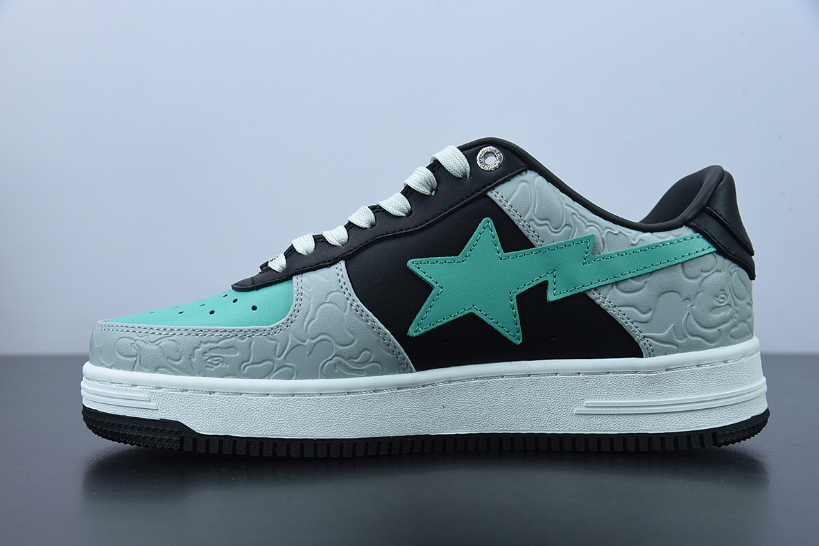 A Bathing Ape Bape Sta Low Grey Green 1H70191002
