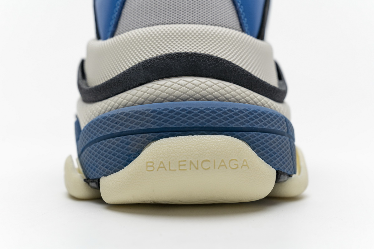 Ba***ci*ga Triple S Black Grey Blue  541624 W06E2 7080