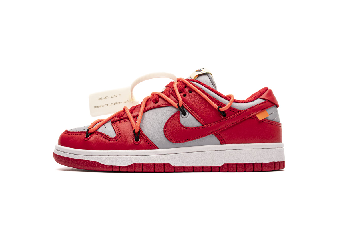 OFF White X Nike Dunk Low University Red   CT0856-600