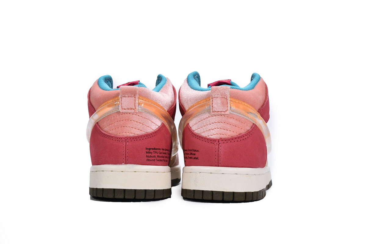 Social Status x Nike Dunk Mid Strawberry Milk   DJ1173-600