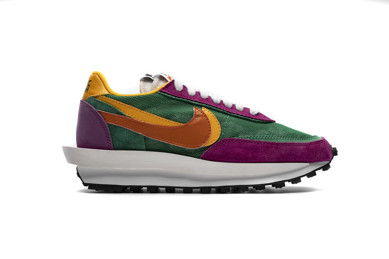 Sacai x Nike LDWaffle GreenPinkOrange BV0073-301